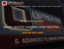 Tablet Screenshot of optimumunderfloor.co.uk